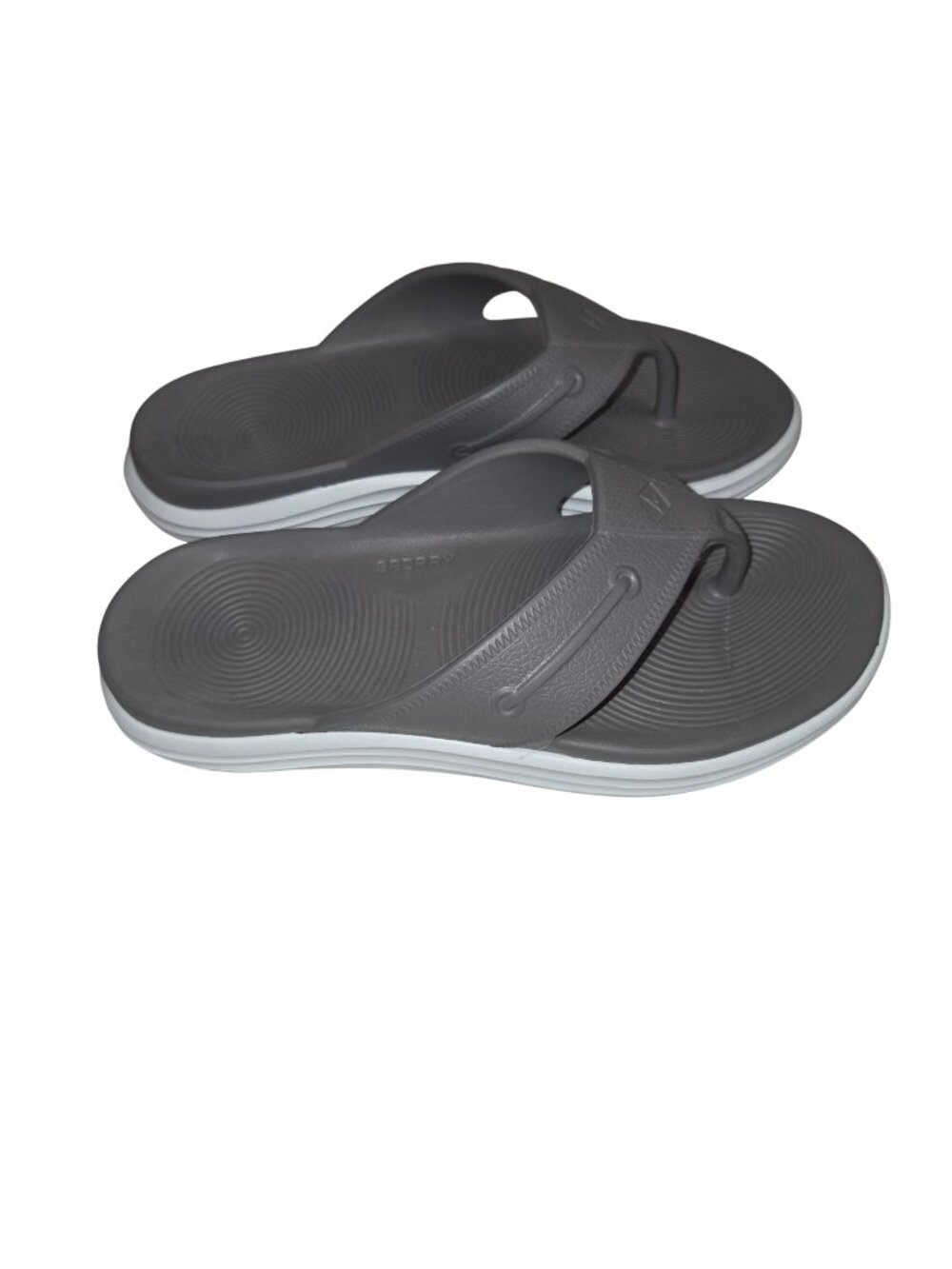 Sperry Windward Float Thong Sandals Mens 11 Grey Flip Flop Sandals 4603